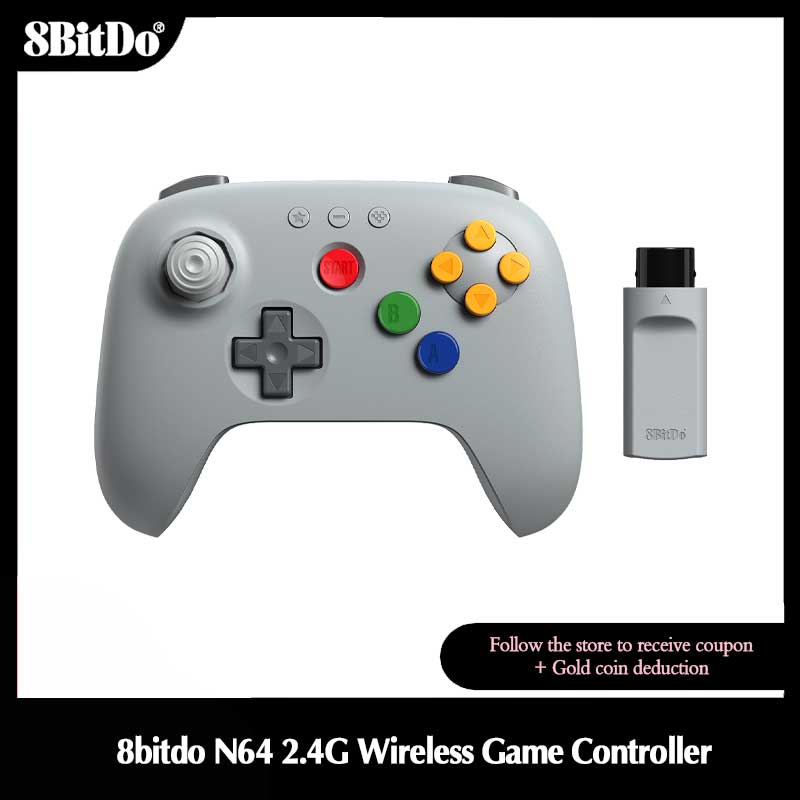 Gaming Console Windows - Controlador de juegos inalámbrico 8BitDo N64