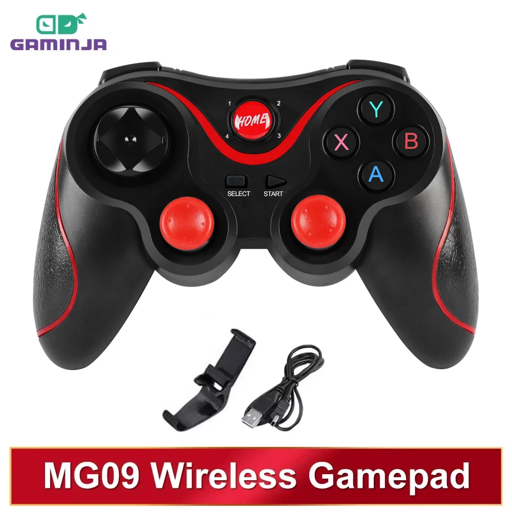 Gaming Console Cabinet - GAMINJA-mando inalámbrico con Bluetooth, controlador de