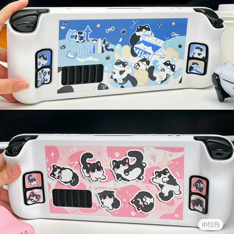 Gaming Console Steam Deck - Funda protectora de gato de leche