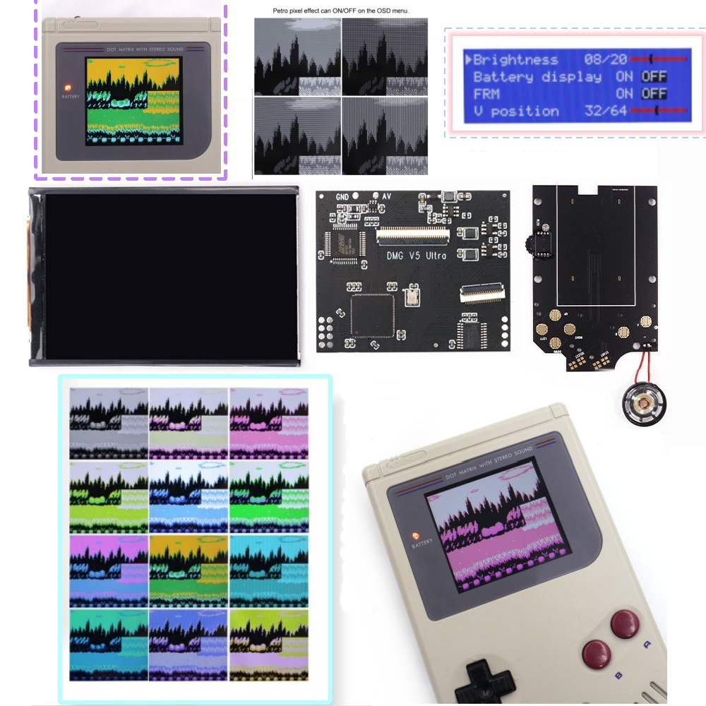 Gaming Console Gp Pro - Pantalla RIPS con 36 modos de