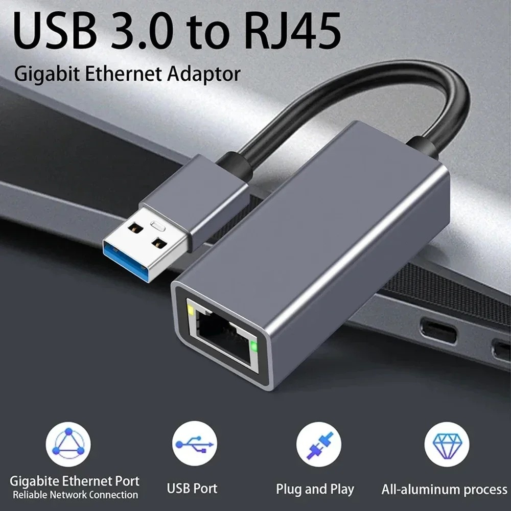 Lan Cable Gaming - Adaptador Ethernet USB tipo C, tarjeta
