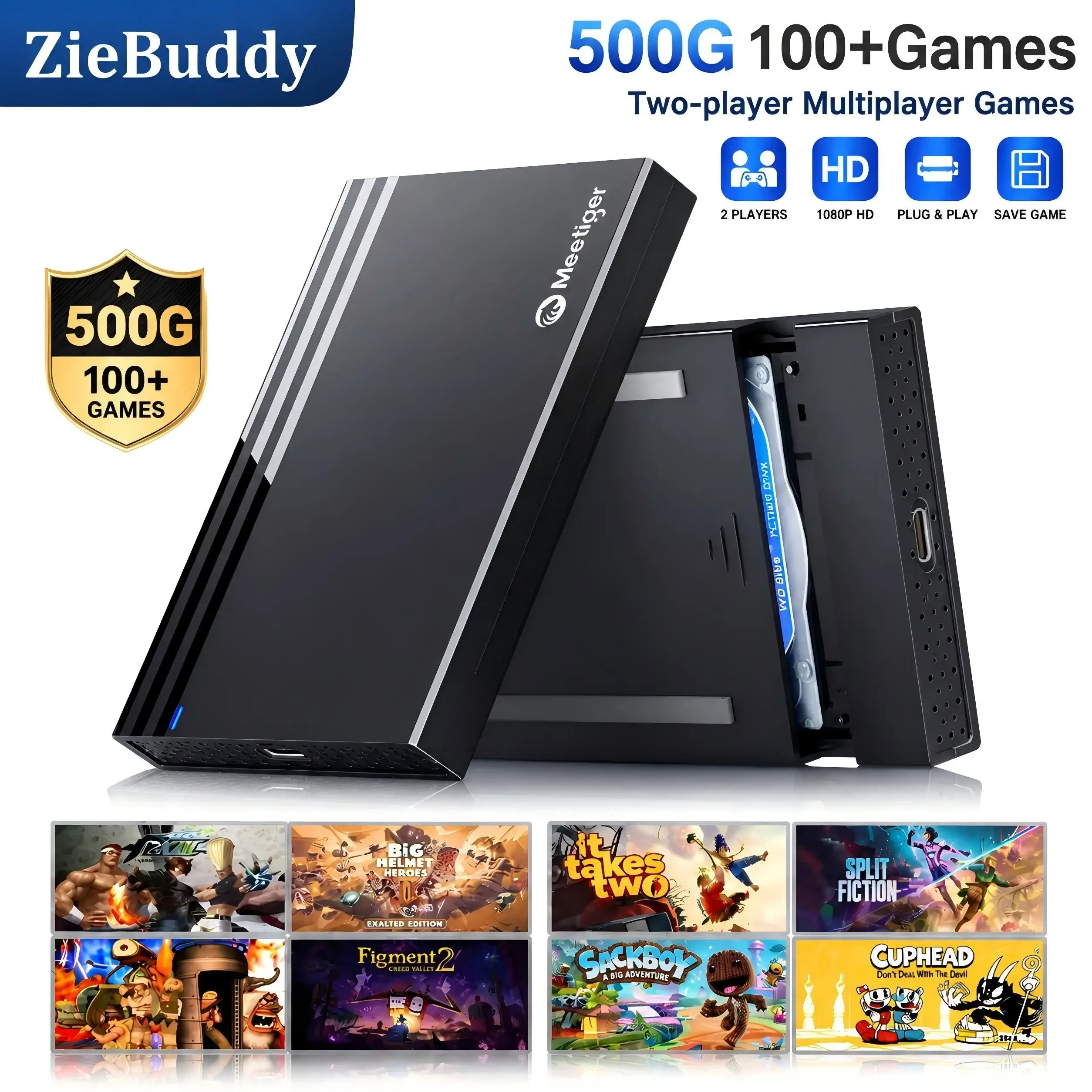 Gaming Console Windows - Consola de Juegos ZieBuddy de 500