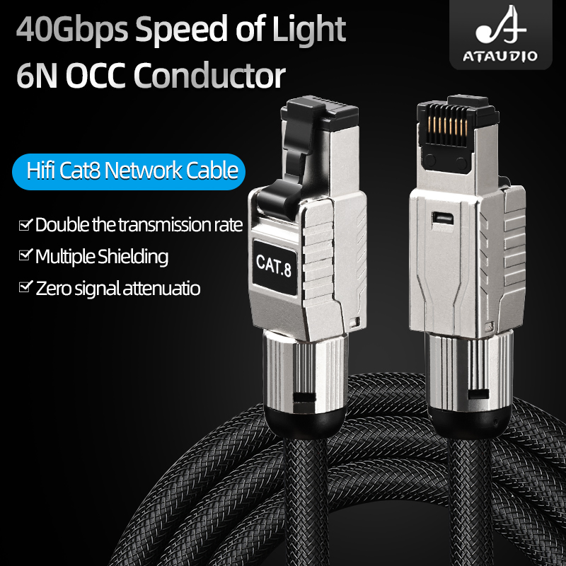 ATAUDIO CAT8 Cable de Internet - Lan Cable Gaming reseña y precio