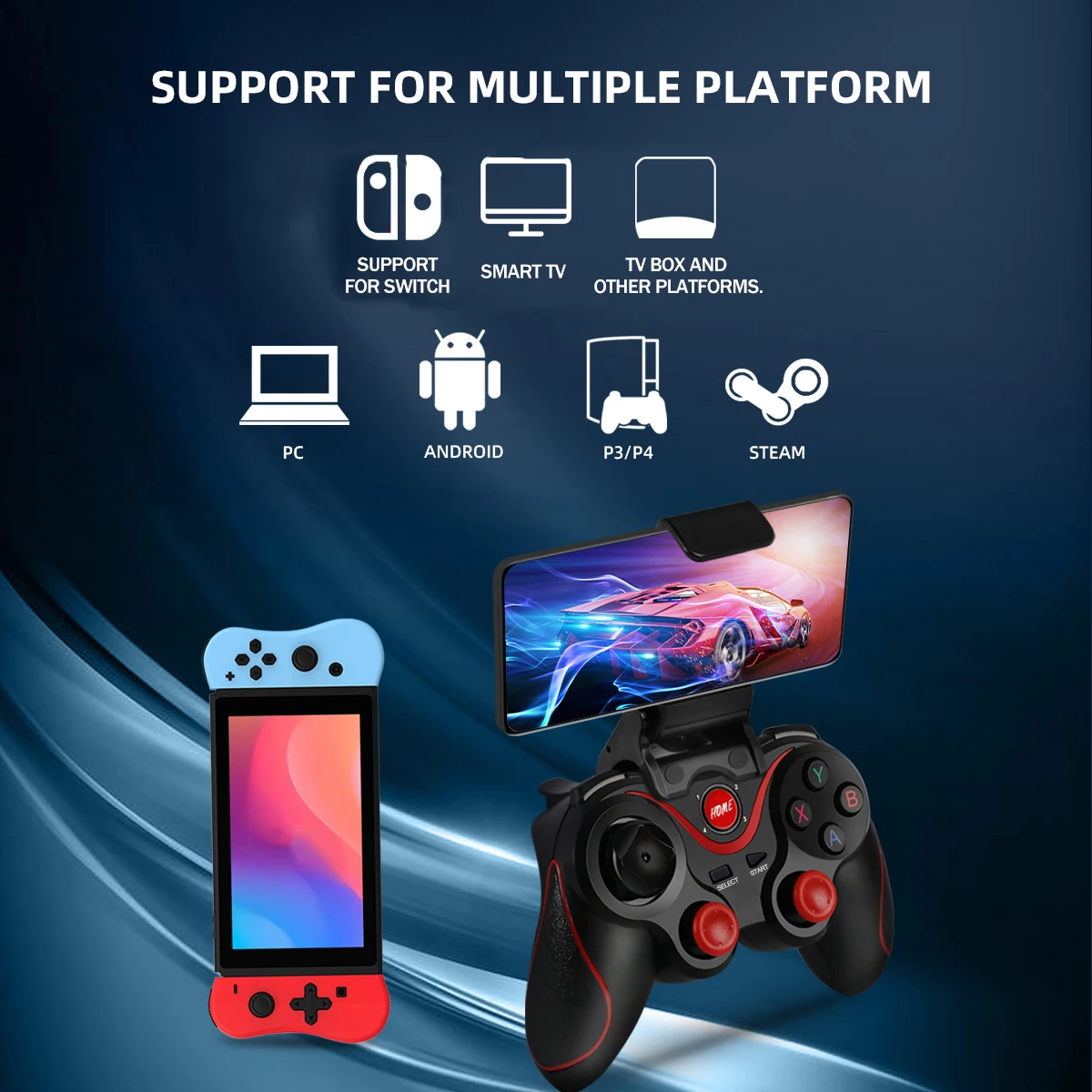 GAMINJA-mando inalámbrico con  - Gaming Console Cabinet reseña y precio