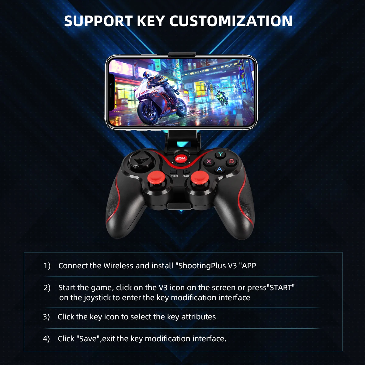 GAMINJA-mando inalámbrico con  - Gaming Console Cabinet reseña y precio