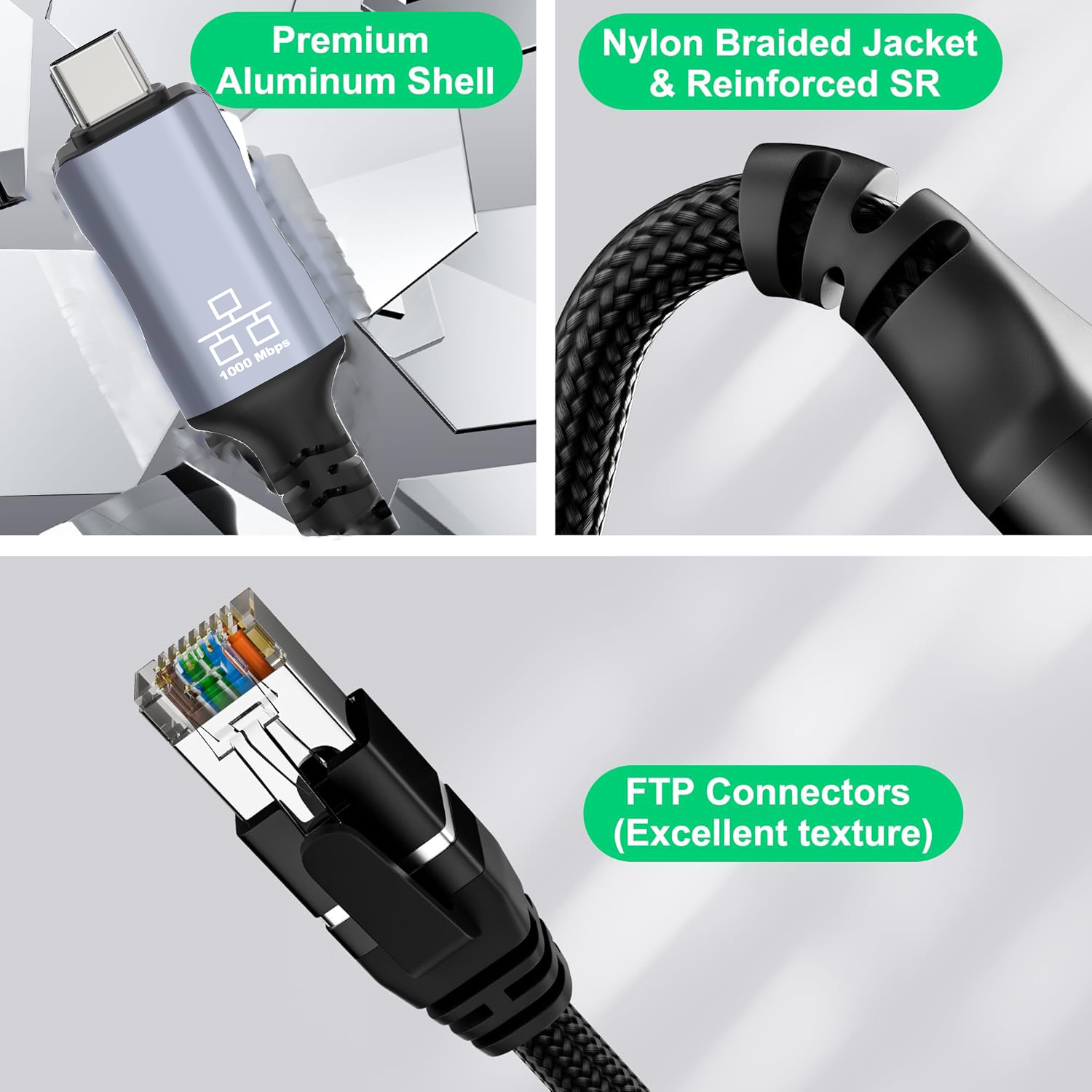 Cable trenzado de nailon con a - Lan Cable Gaming reseña y precio