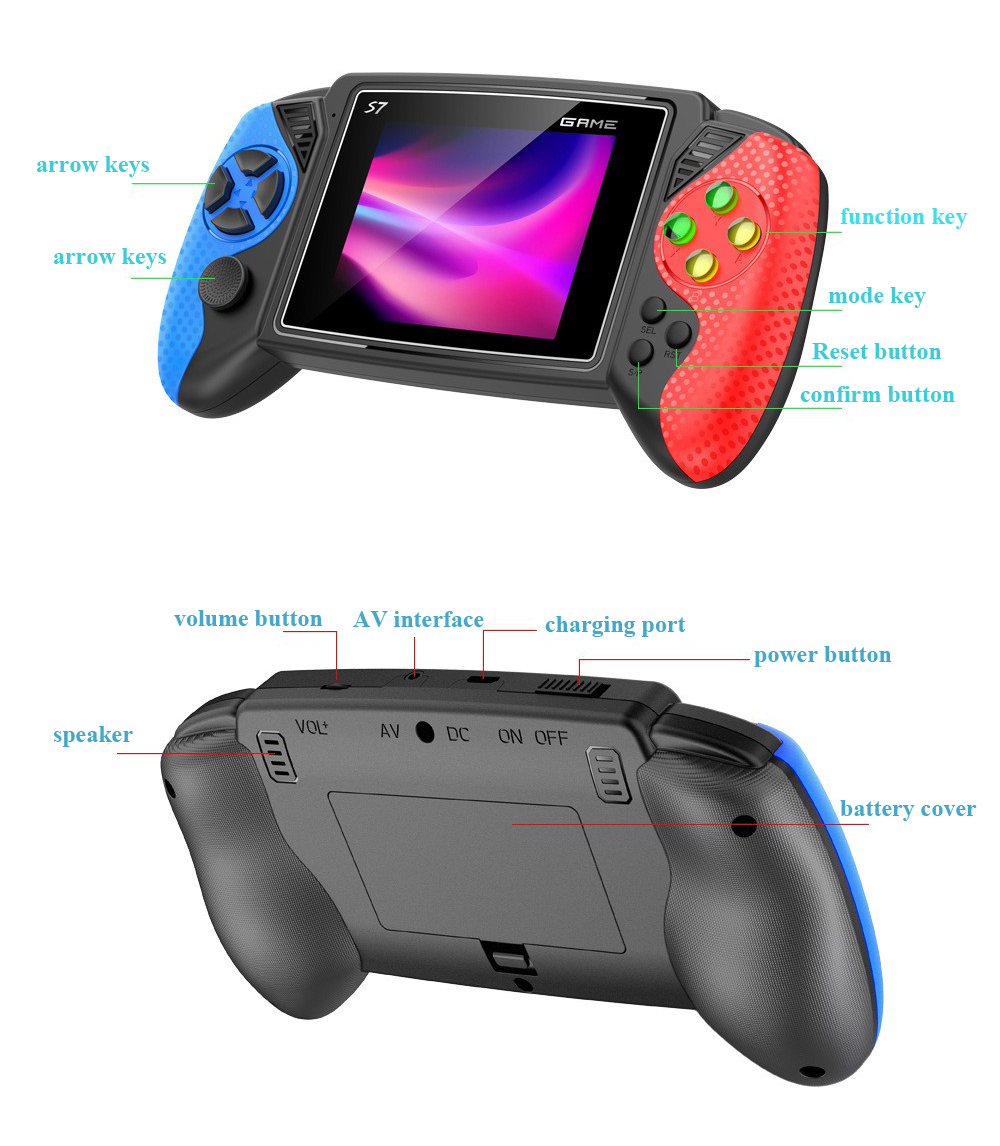 Consola de Juegos Retro S7, Pa - Gaming Console Handheld Retro reseña y precio