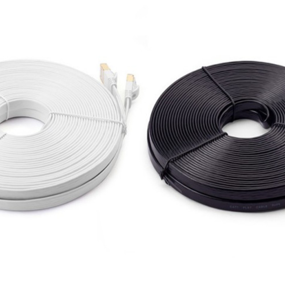 Cable Lan plano Cat7 de alto r - Lan Cable Gaming reseña y precio