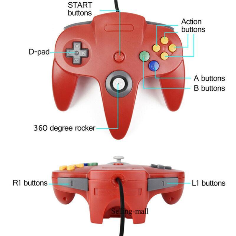 Controlador N64 clásico USB co - Gaming Console Windows reseña y precio
