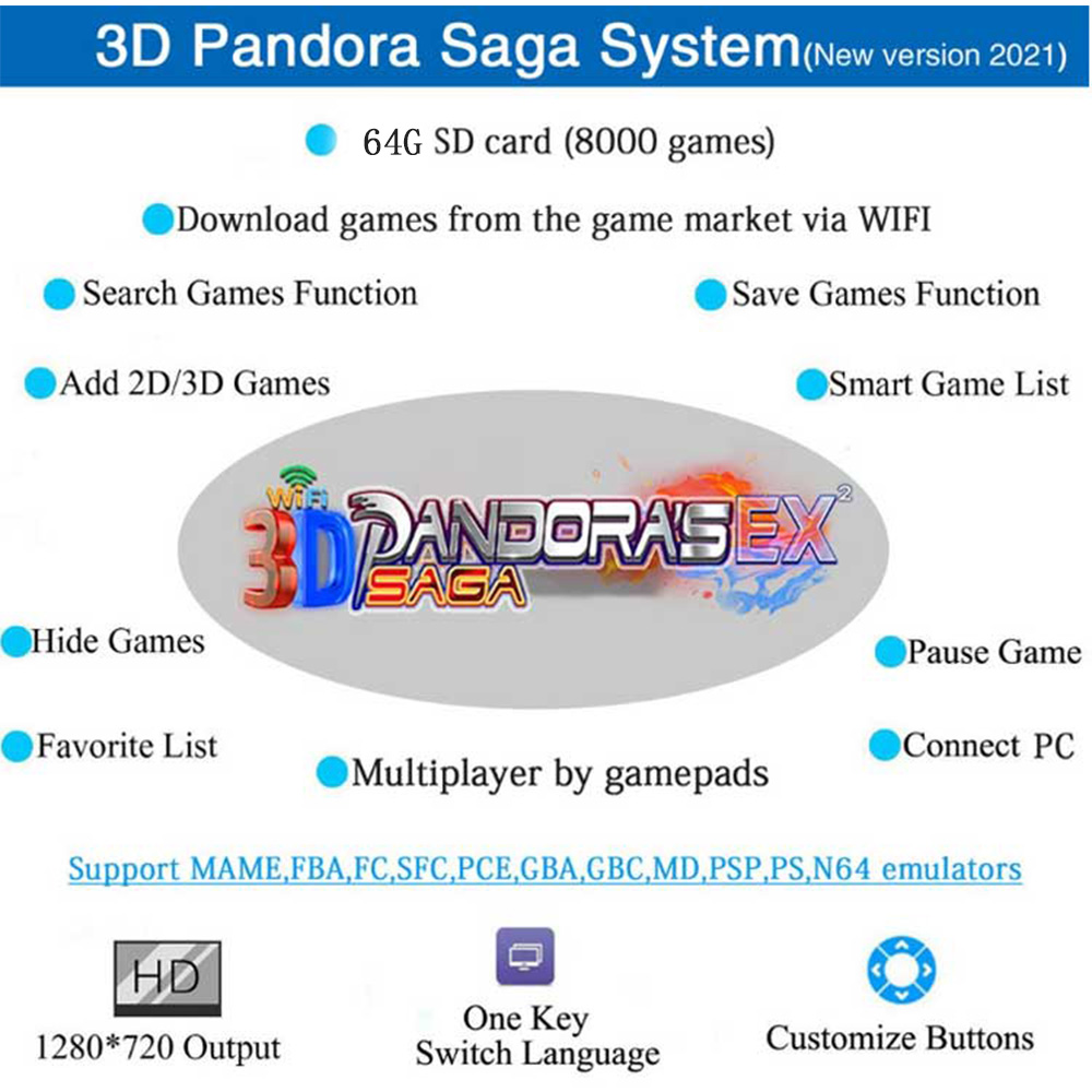 Consola de Juegos 3D Pandora S - Gaming Console Years reseña y precio